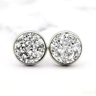 Druzy Stud Earrings
